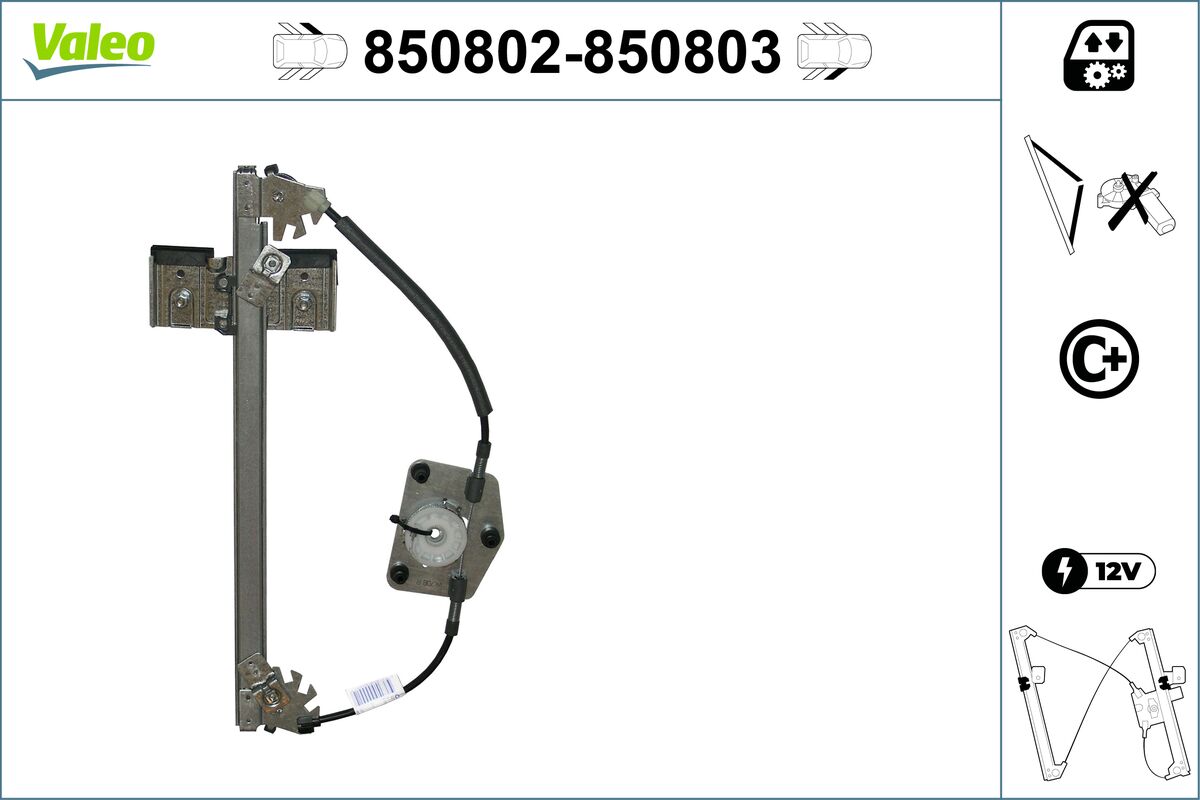 VALEO 850802V Ablakemelő